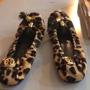 Authentic Tory Burch leopard flats